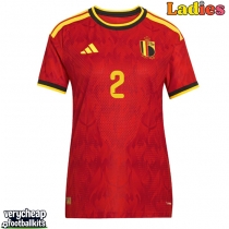Belgium Zeno Debast #2 Replica Home Shirt Ladies World Cup 2026 Short Sleeve